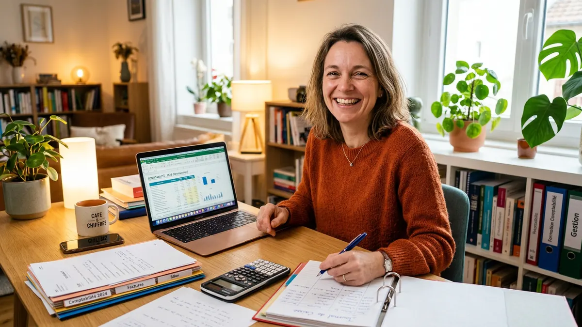 Personne préparant le financement de sa formation en comptabilité